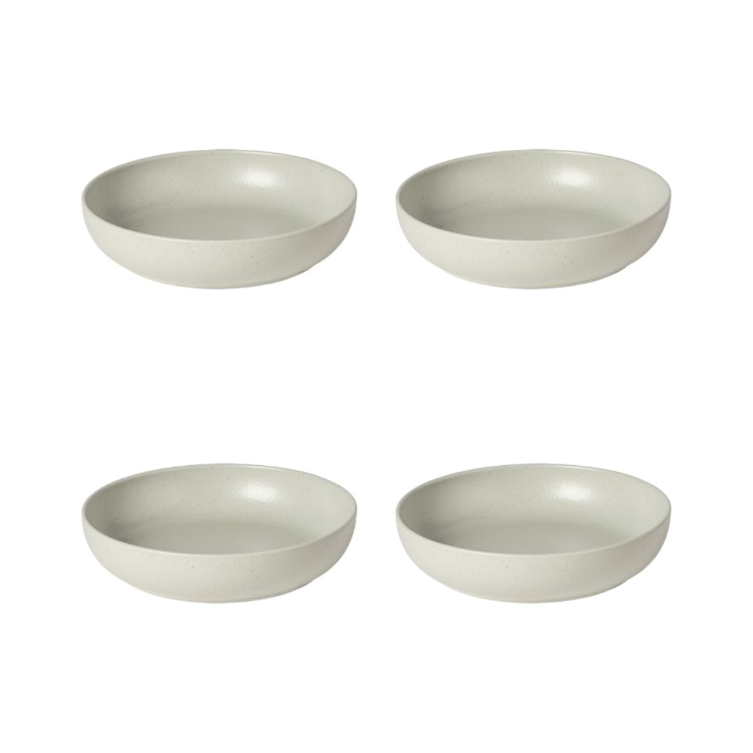 Pacifica Collection Pasta Bowls in Oyster Grey, Set of 6