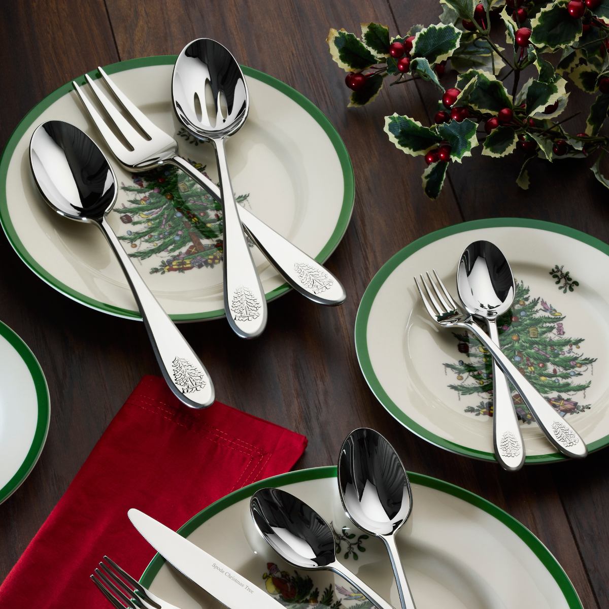 Christmas Tree 20-Piece Cutlery Set