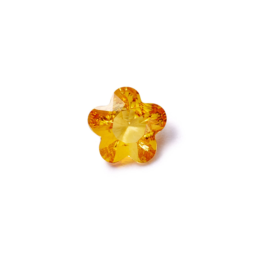Yellow Sapphire Flower Charm