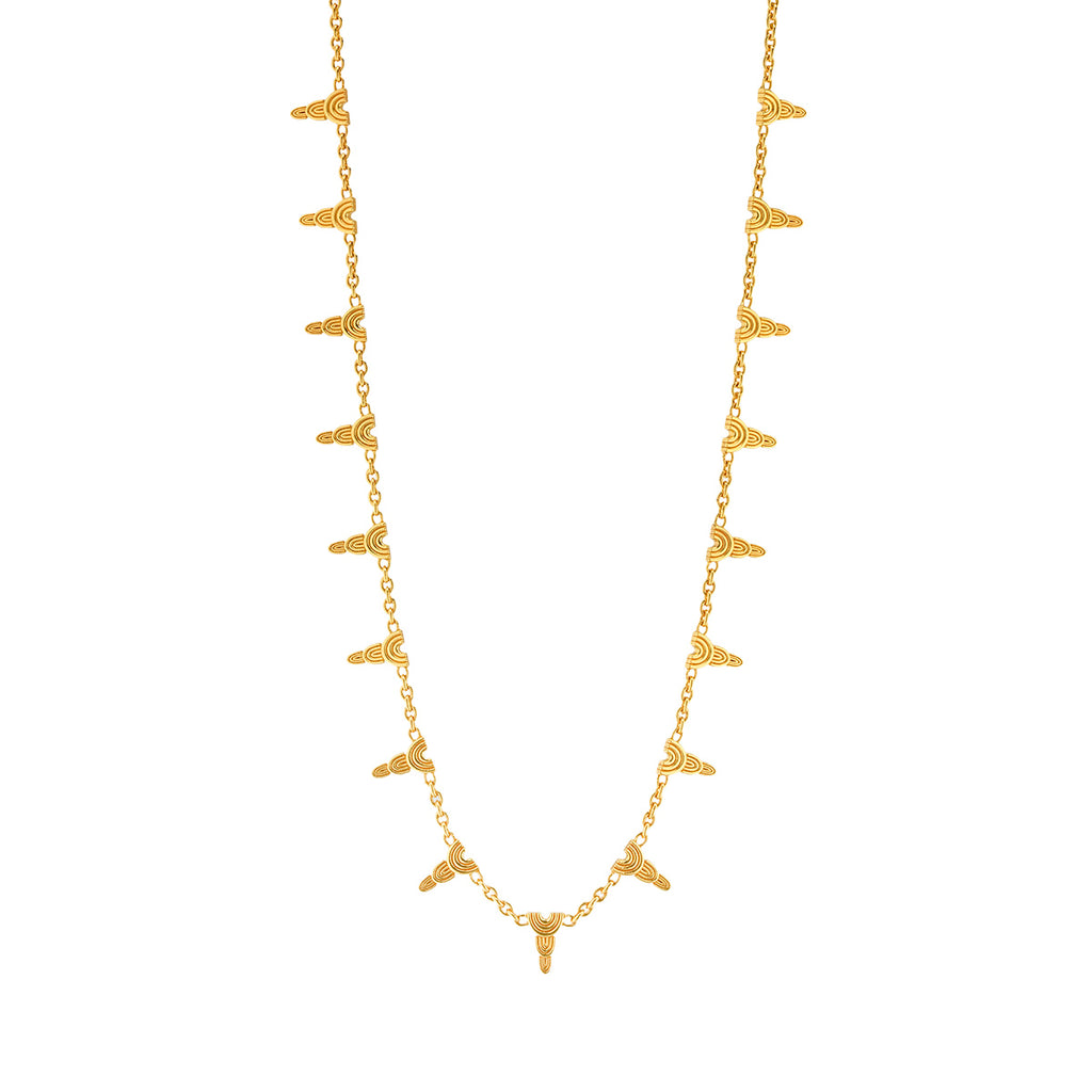 Cleopatra Ra Necklace in Gold