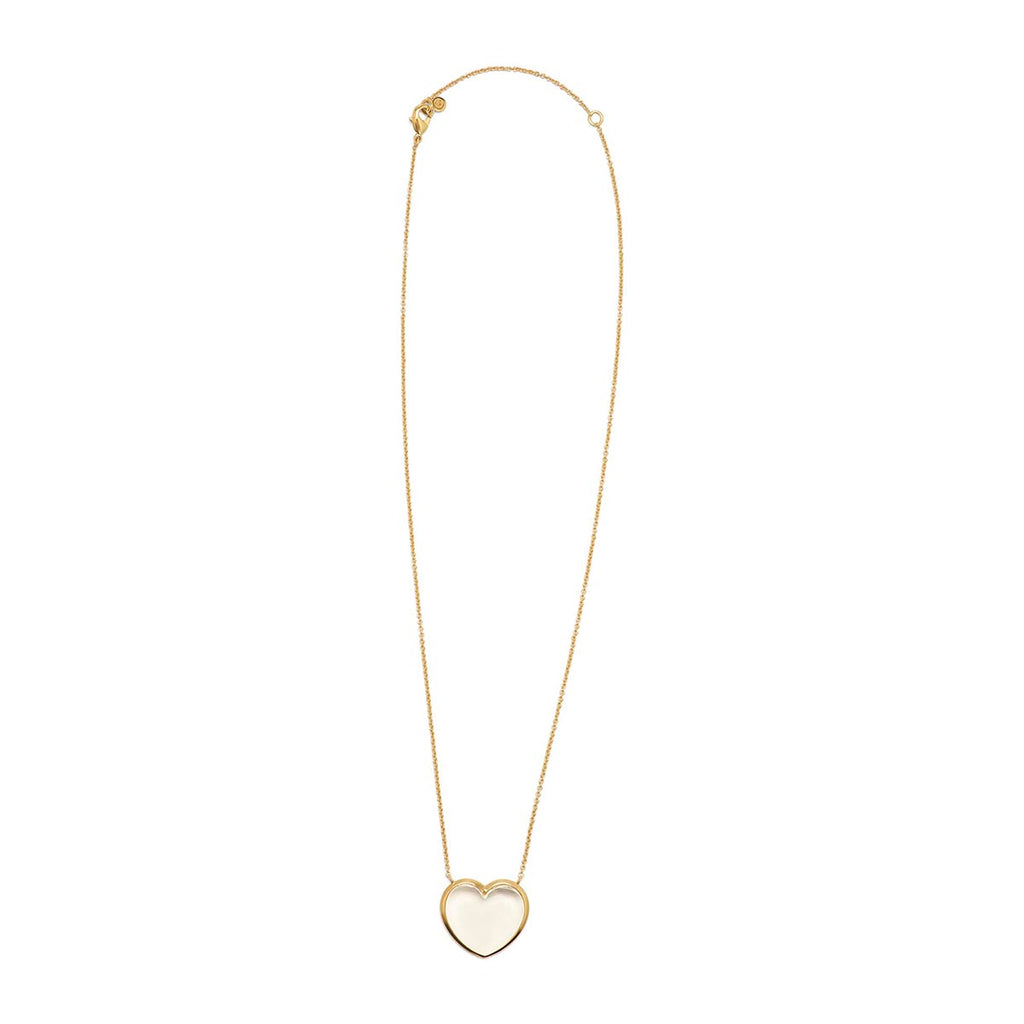 Love Necklace in Clear Quartz