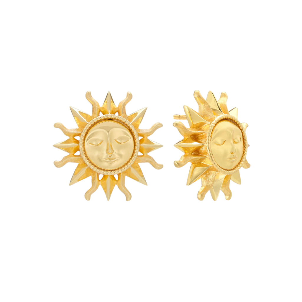 Soleil Stud Earrings in Gold