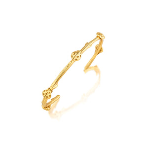 Meadow Ladybug Petite Cuff in Gold