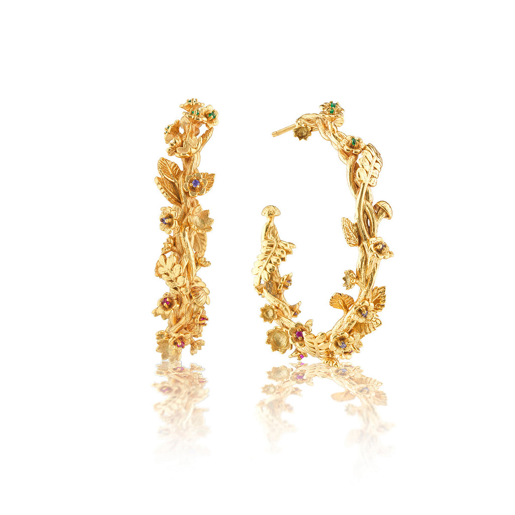 Meadow Grande Hoop Earrings in Gold