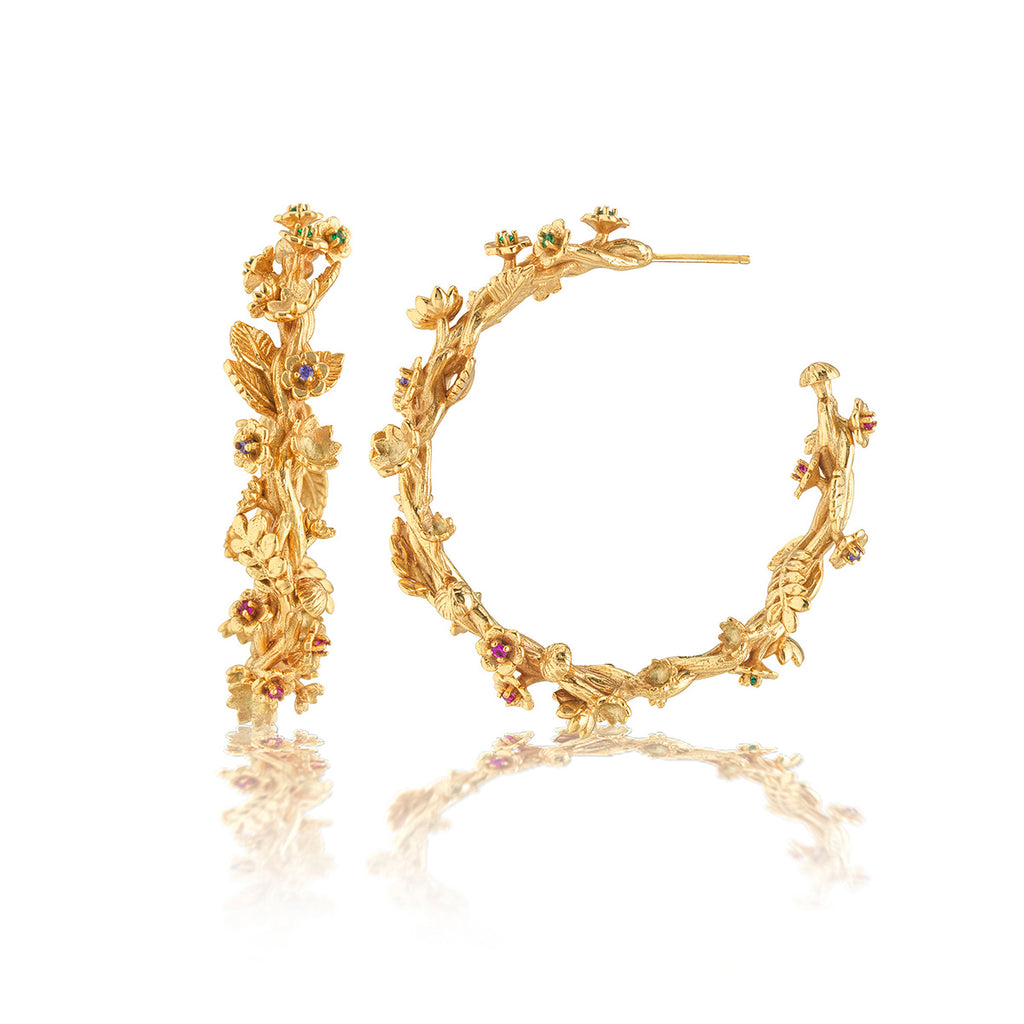 Meadow Grande Hoop Earrings in Gold