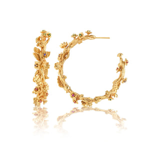 Meadow Grande Hoop Earrings in Gold
