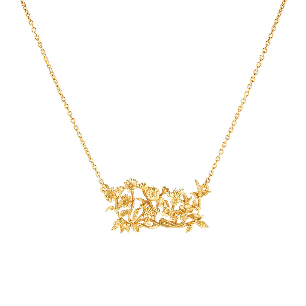 Meadow Cluster Necklace in Gold