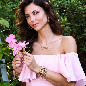 Meadow Cluster Necklace in Gold