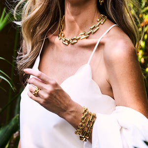 Pathway Petite Link Bracelet in Gold