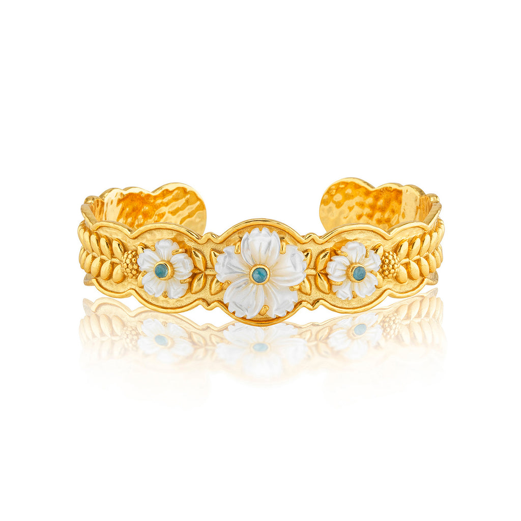 Villandry Fleur Scalloped Cuff in Multi