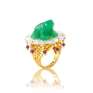 Villandry Frog Prince Ring in Multi
