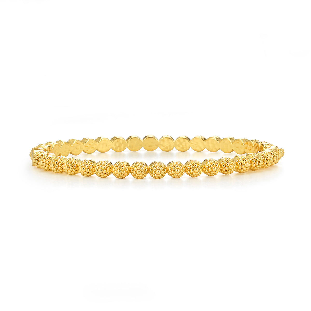 Berry Eternity Petite Hinged Bangle in Gold