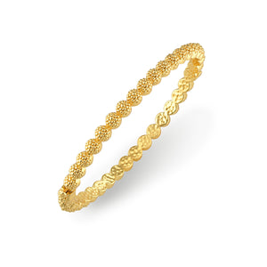 Berry Eternity Petite Hinged Bangle in Gold