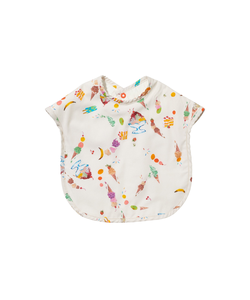 Waterproof Bib in Eat Your Ice Cream