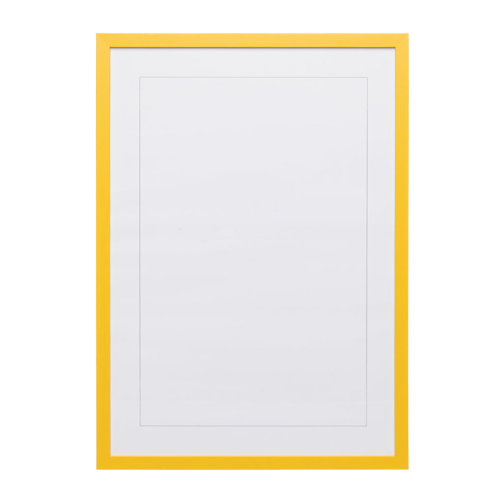 Naples Yellow Wood Picture Frame A3