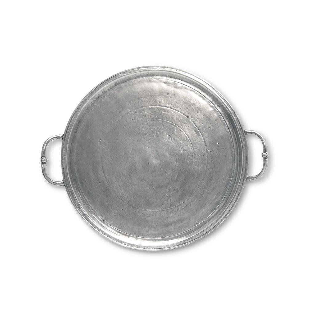 Round Tray with Handles, Small