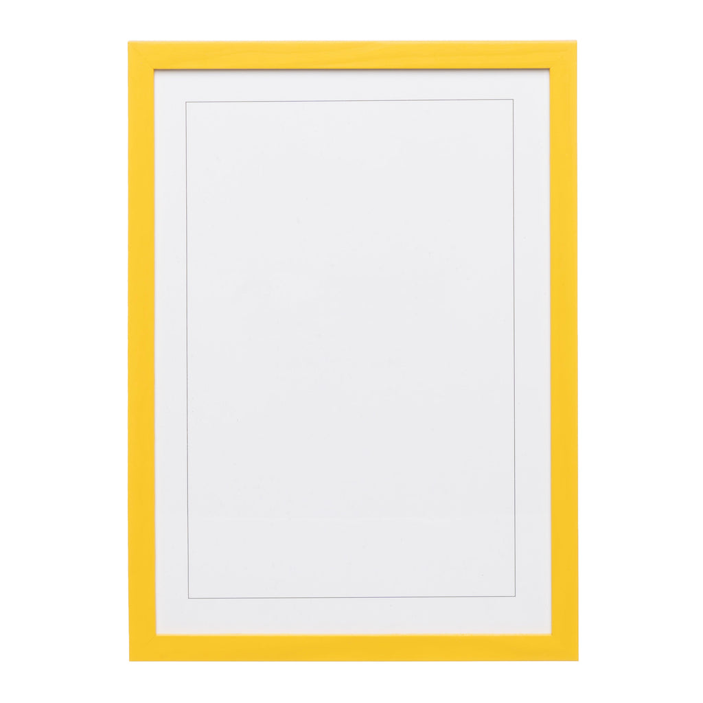 Naples Yellow Wood Picture Frame A4