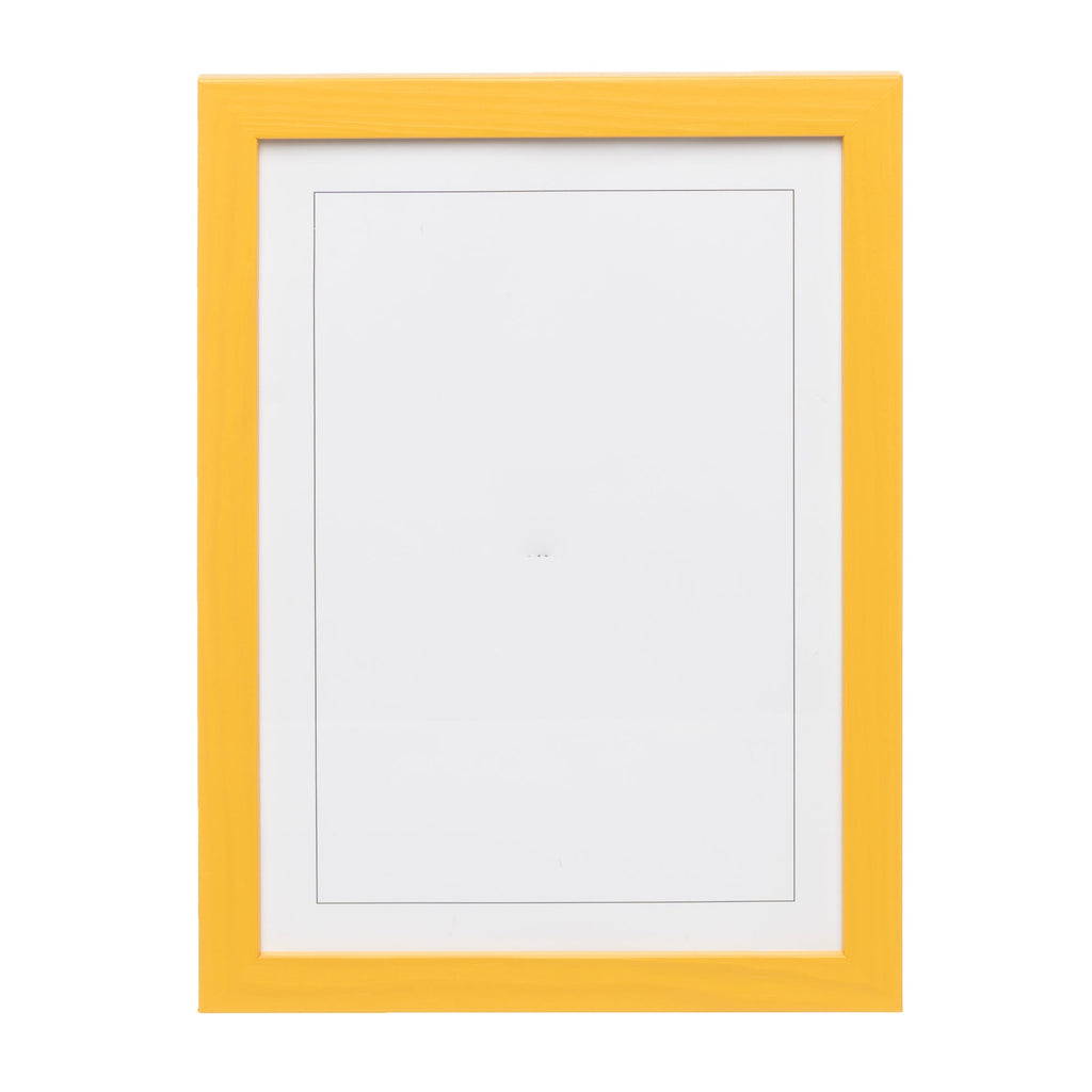 Naples Yellow Wood Picture Frame