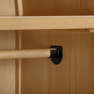 Bondi Cane Assembled Armoire in Honey