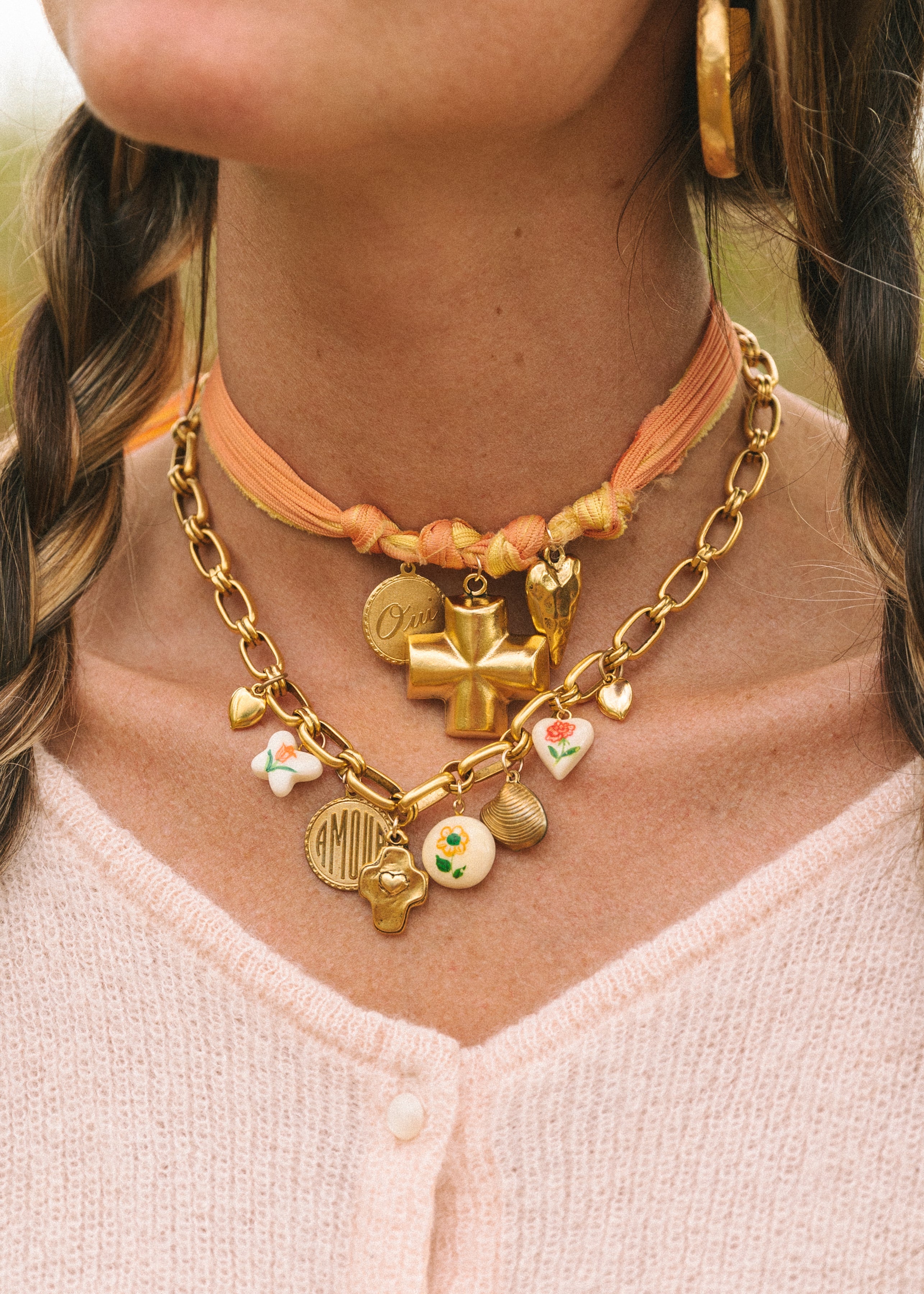 Floral Charm Necklace