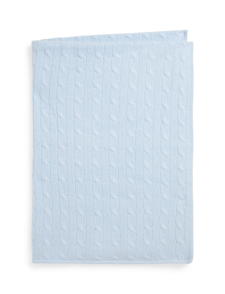 Cashmere Cable Knit Baby Blanket