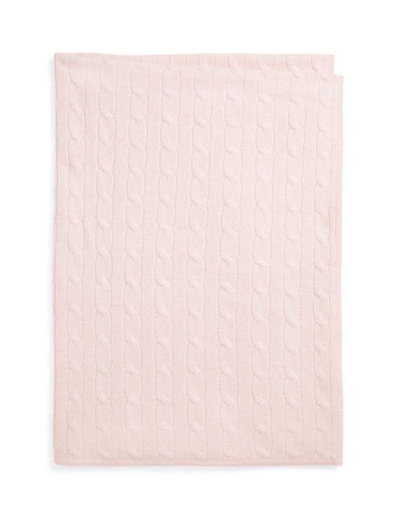 Cashmere Cable Knit Baby Blanket