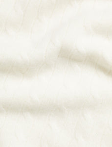 Cashmere Cable Knit Baby Blanket