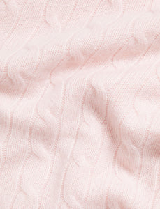 Cashmere Cable Knit Baby Blanket