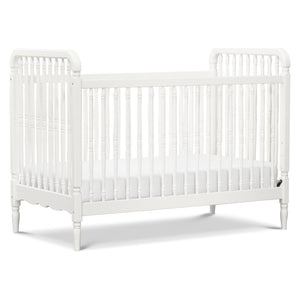 Liberty 3-in-1 Convertible Spindle Crib with Toddler Bed Conversion Kit in Warm White