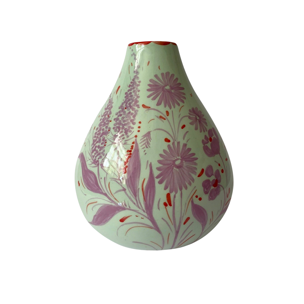 Drop it Like it's Hot Vase in Lilac & Mint Floral