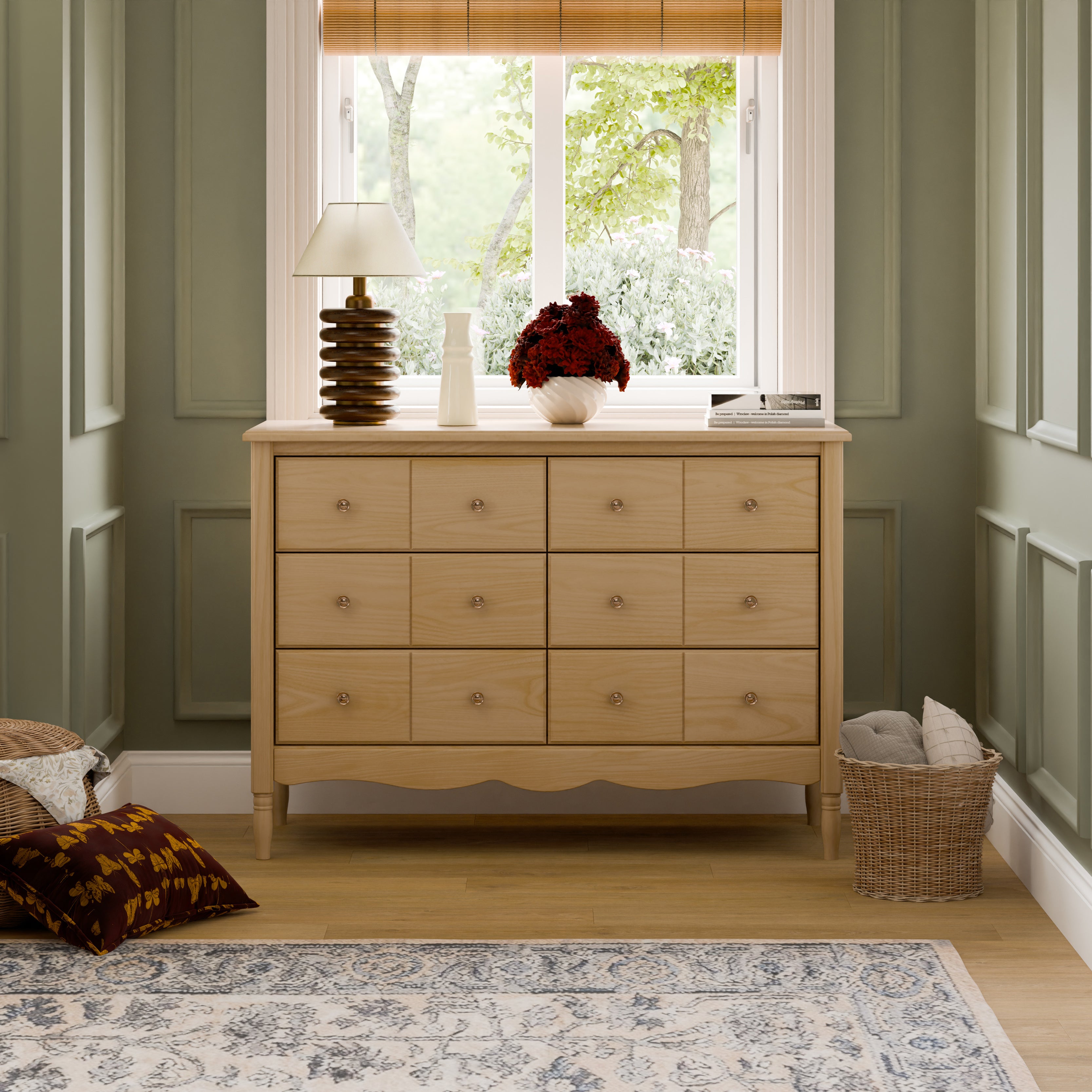 Liberty 6-Drawer Assembled Dresser in Honey