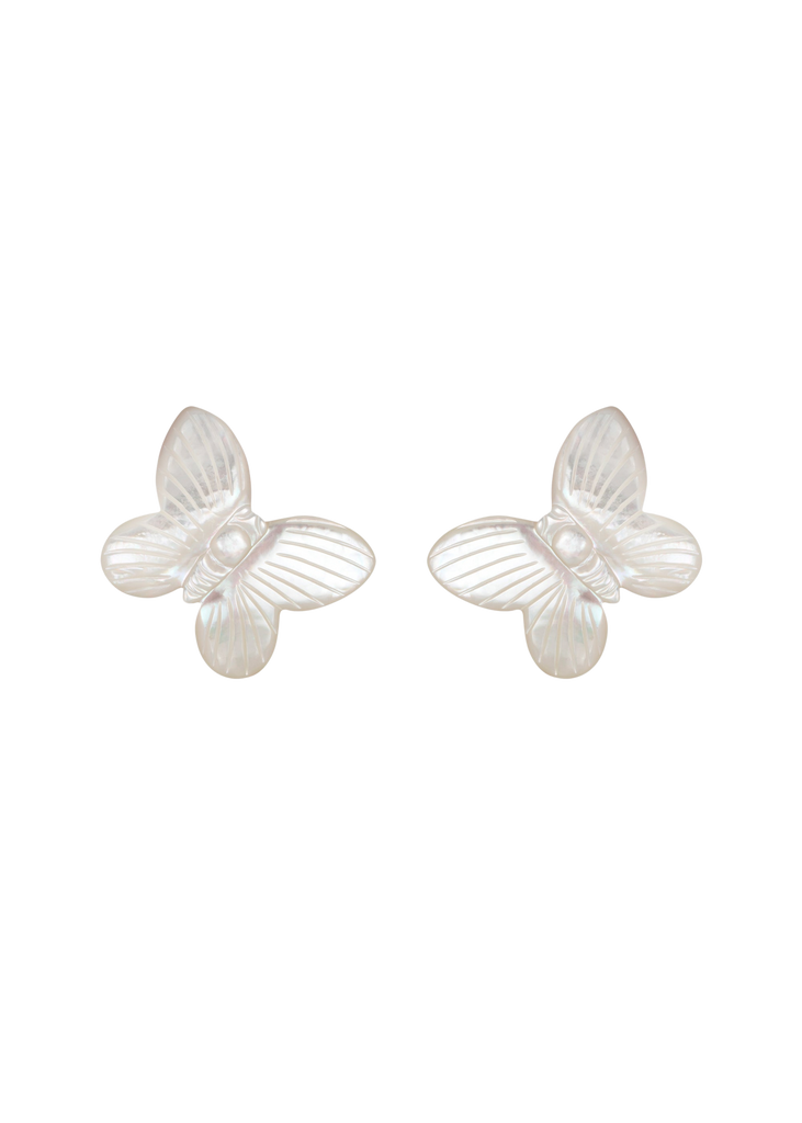 Bree Earrings in Mother of Pearl