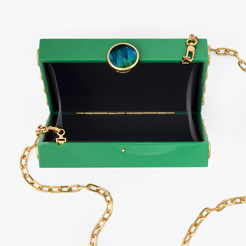 Basel Clutch in Green