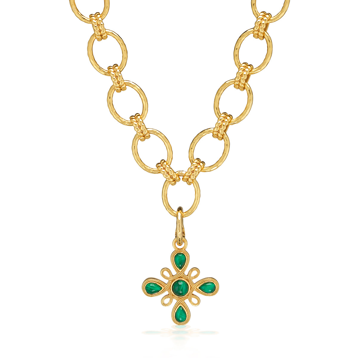 Monique Gem Pendant in Malachite