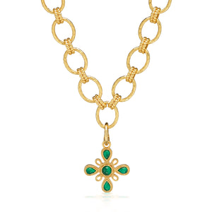 Monique Gem Pendant in Malachite