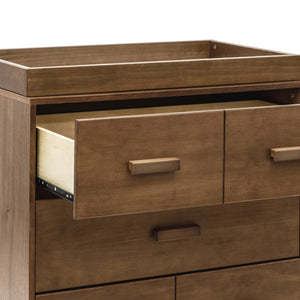 Scoot 3-Drawer Changer Dresser with Removable Changing Tray in Natural Walnut