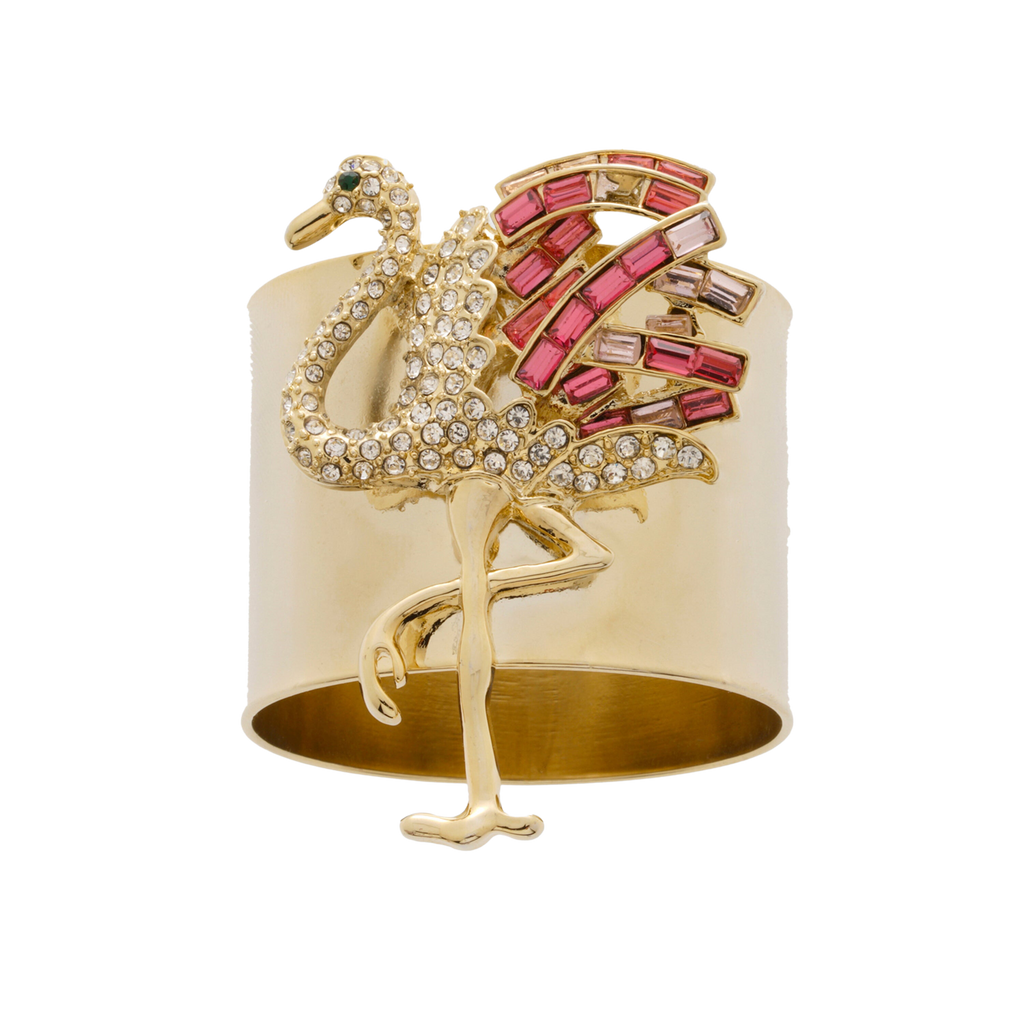 Flamingo Napkin Rings, Set of Two