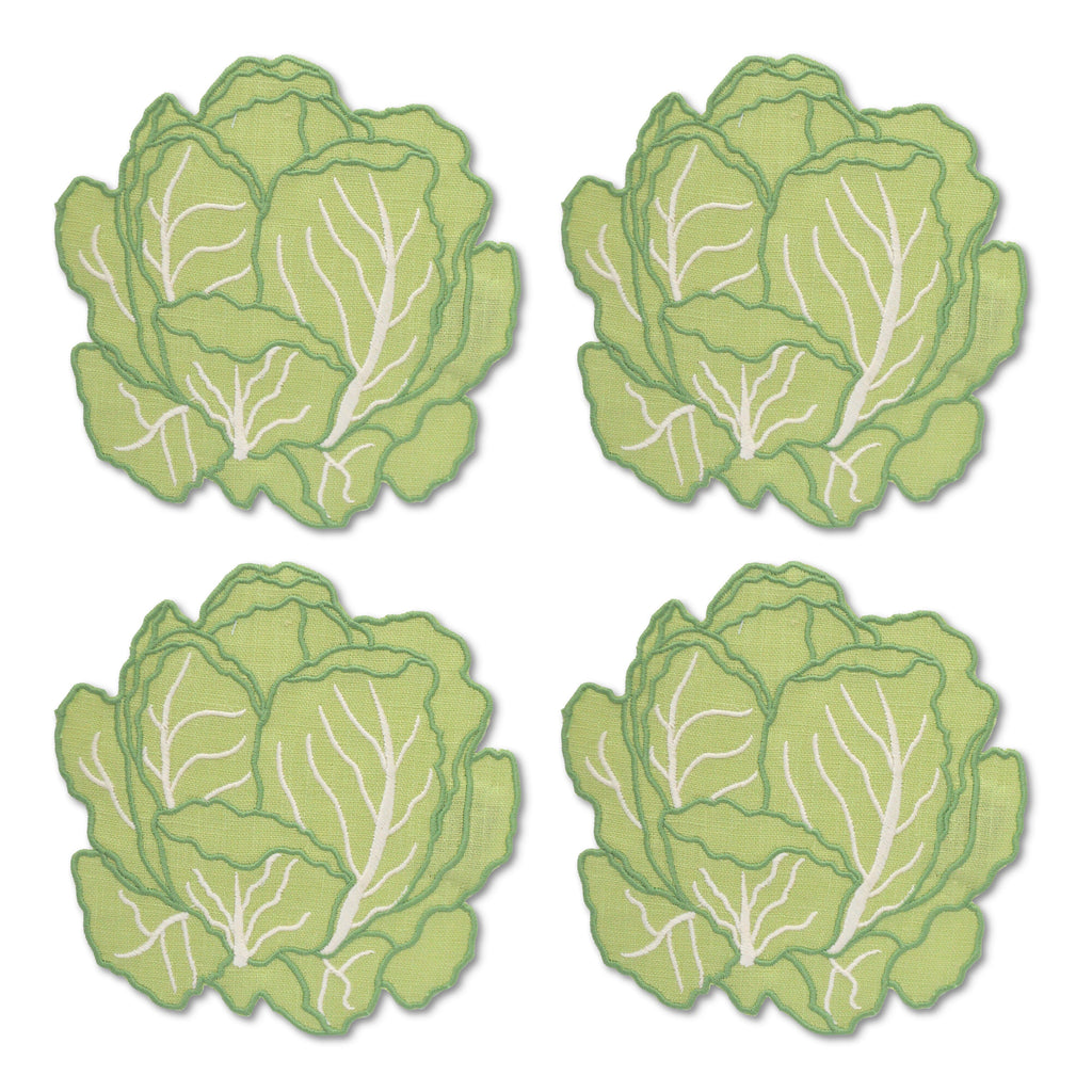 Cabbage Cocktail Napkins (4) cabbage linen tableware to match dodie thayer tory burch plates Chefanie