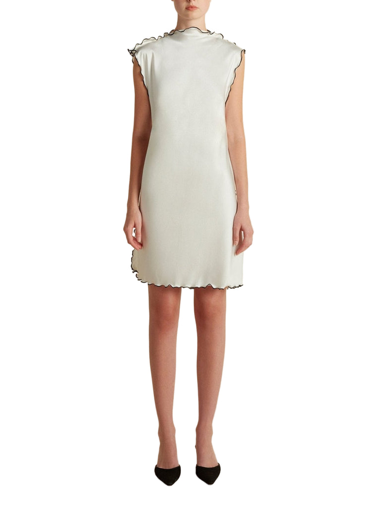 Cady Mini Sheath with Scalloped Edge - Marina Moscone