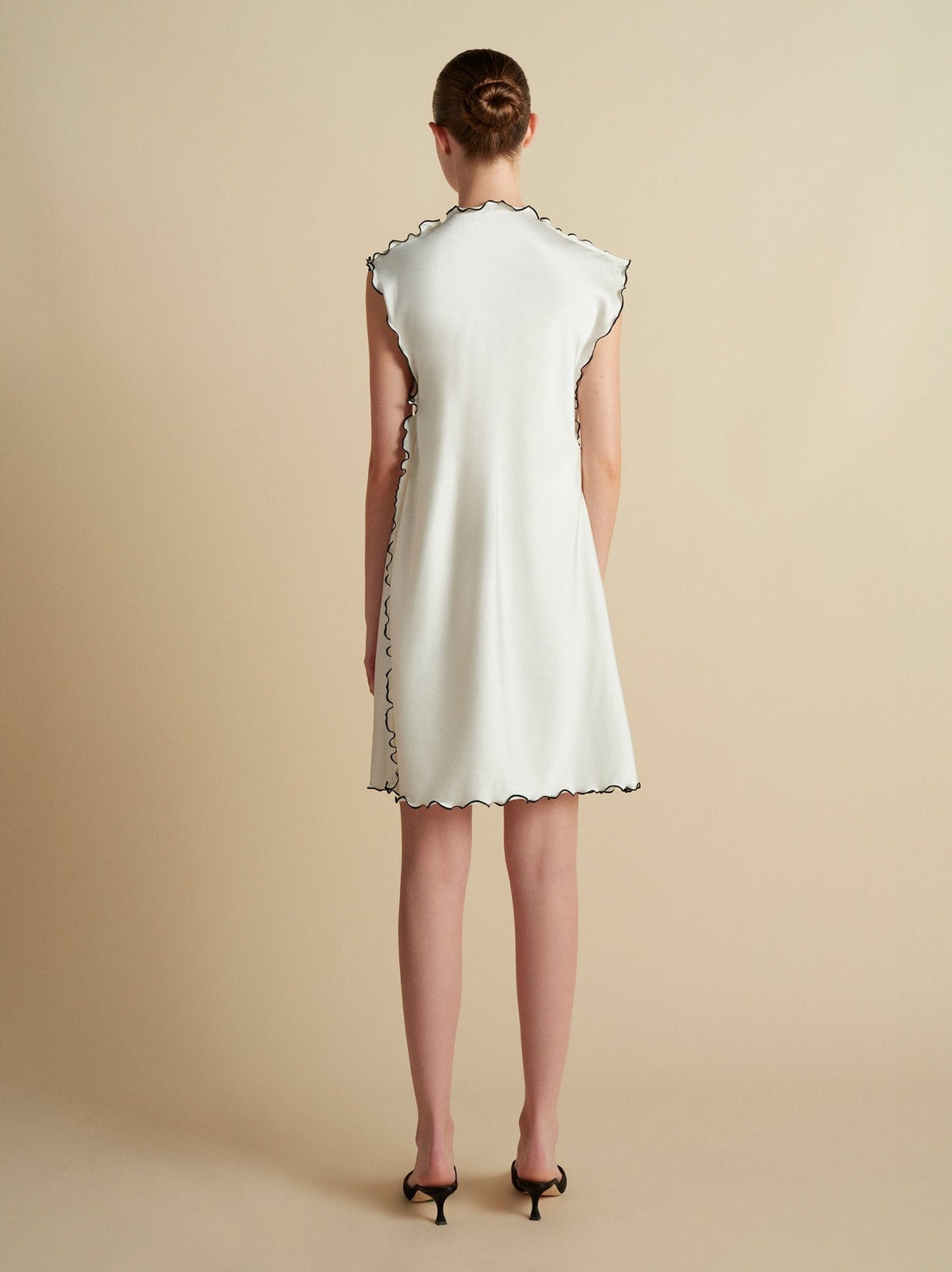 Cady Mini Sheath with Scalloped Edge - Marina Moscone