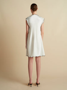 Cady Mini Sheath with Scalloped Edge - Marina Moscone