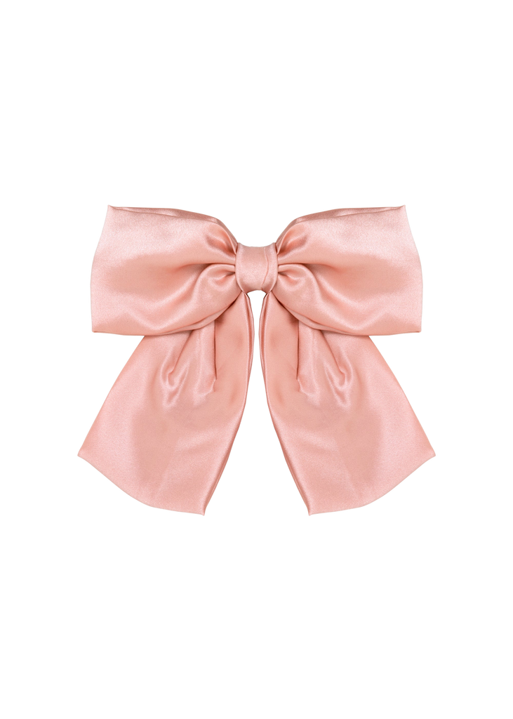 Tilly Bow Barrette in Peony