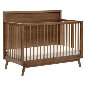 Palma 4-in-1 Convertible Crib with Toddler Bed Conversion Kit in Natural Walnut