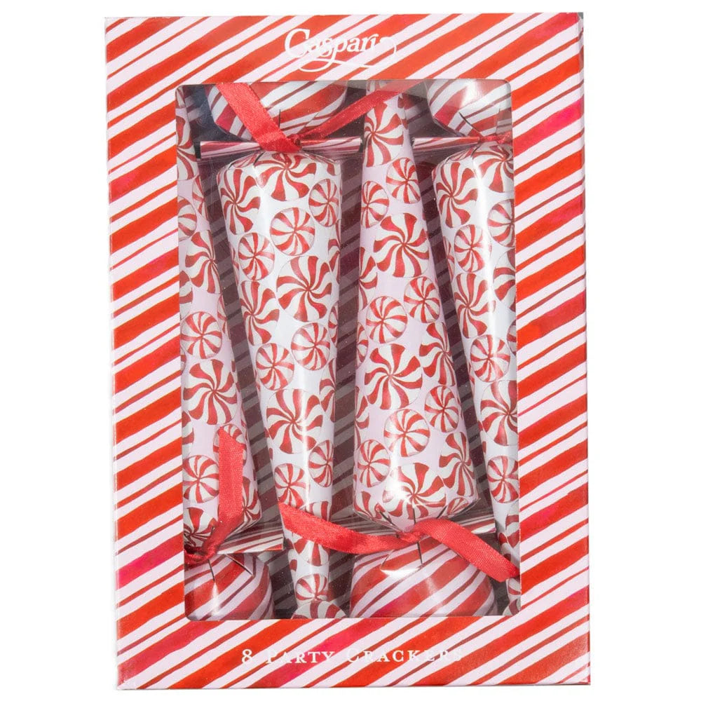 Peppermint Luxury Cone Crackers, Set of 8