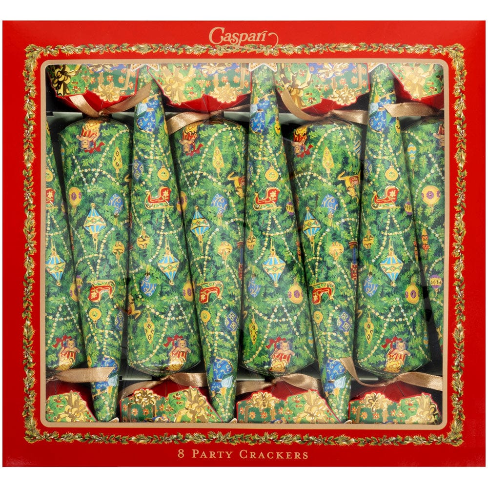 Christmas Tree Celebration Crackers, Set of 8
