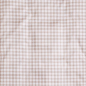 Printed Swatch of the Picnic Gingham Print in Beige Color