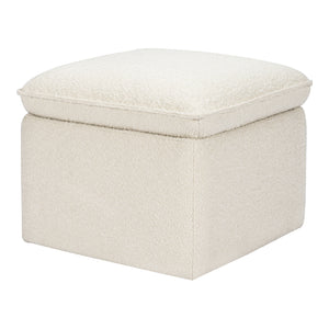 Cali Storage Ottoman in Boucle in Ivory Boucle