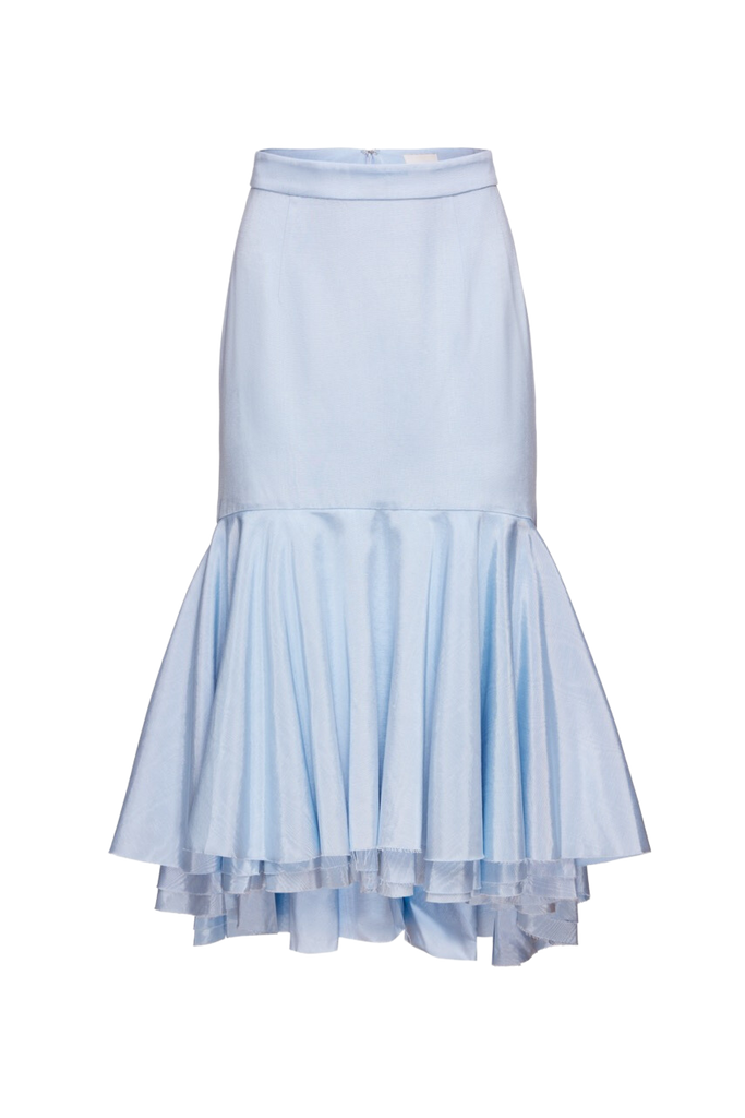 OTM Exclusive: Diana Skirt in Blue Moire