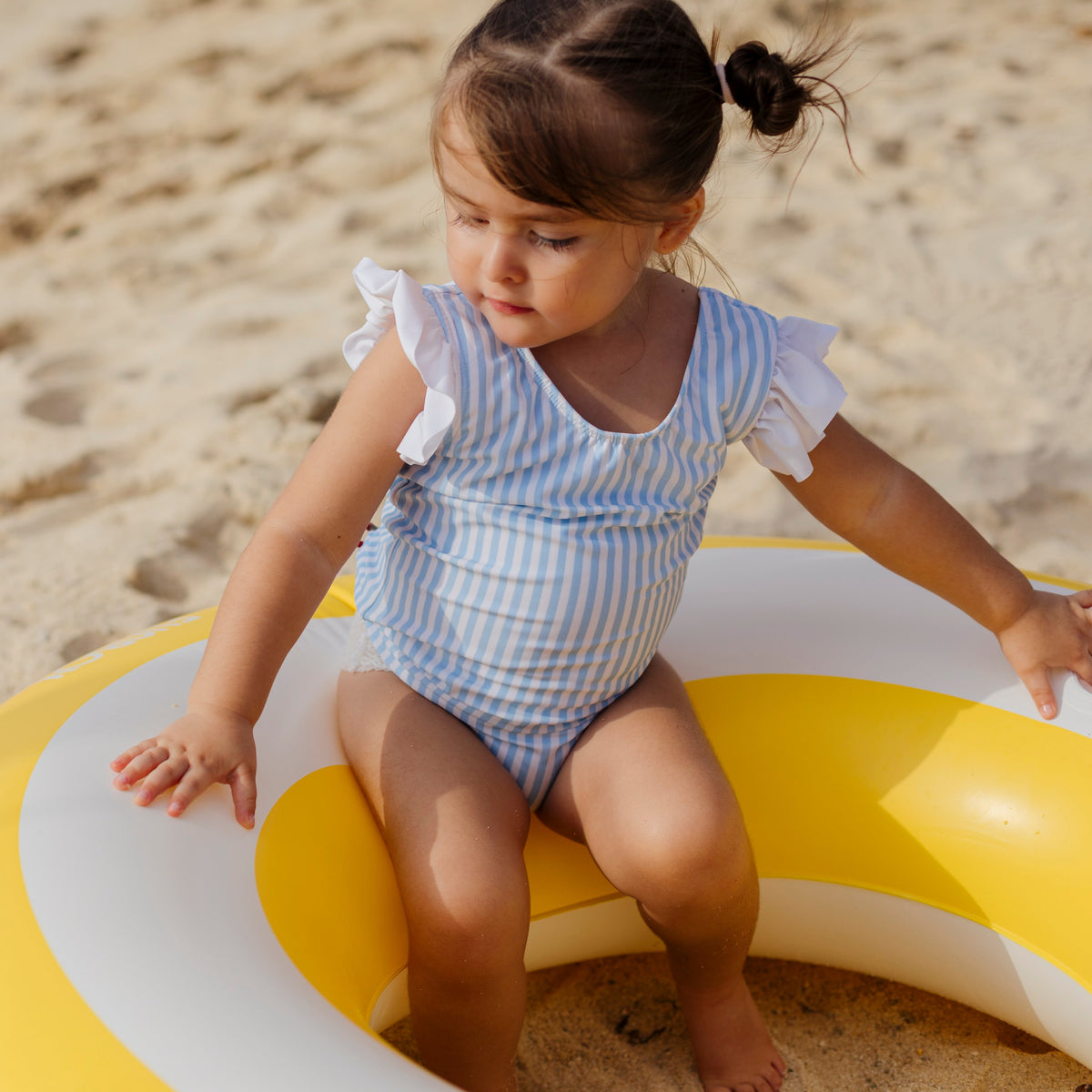 Kate Girl One Piece in Blue Stripes