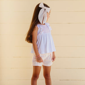 Annie Girl Set in Pink Stripes